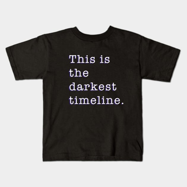 This is The Darkest Timeline Community Comedy Evil Abed Multiverse Kids T-Shirt by Created by JR